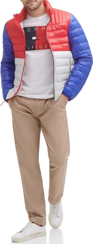 Miniatura 3 de Tommy Hilfiger Chaqueta de plumón auténtico para hombre, comprimible