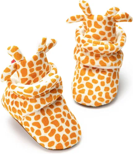 Meckior - Calzado de invierno de polar cálido para recién nacidos, pantuflas para los que empiezan a caminar, para niños y niñas