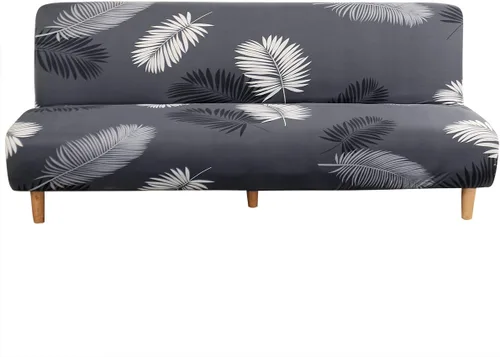 Miniatura 19 de MIFXIN Funda elástica para sofá cama sin brazos, funda de elastano para futón, plegable, sin reposabrazos, protector de muebles para sofá cama