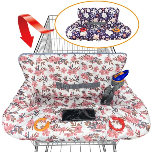Funda para carrito de compras para bebé, funda para carrito de abarrotes para bebé niño y bebé niña, funda para silla alta para bebé y niño pequeño,
