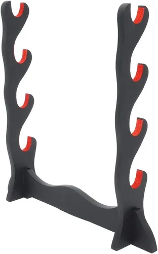 Miniatura 5 de Soporte acolchado de terciopelo para espada, soporte de fieltro para proteger el soporte de exhibición samurai espada Katana Wakizashi Tanto Holder