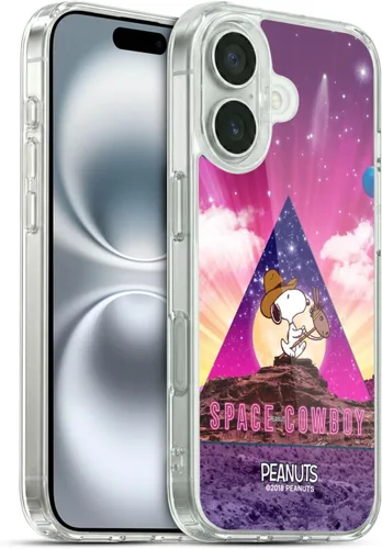 Miniatura 134 de Head Case Designs Funda de gel con licencia oficial de Peanuts Nebula Cactus Needles Snoopy Space Cowboy [protección de grado militar] compatible