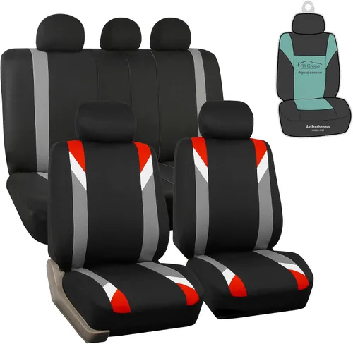 Miniatura 12 de Fundas para asientos modernos, bolsa de aire y Ready™ split de FH GROUP FH-FB033115, para la mayoría de automóviles, camiones, SUV o furgonetas