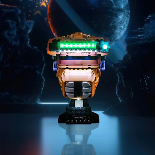 Miniatura 9 de VONADO Kit de luces LED compatible con el set de casco Lego Captain Rex 75349, iluminación DIY compatible con el casco Lego 75349 (sin modelo)
