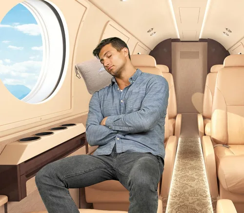 Miniatura 8 de BlueHills - Manta y almohada premium suave y alta para viajes en avión, esenciales para vuelos largos, manta larga para llevar en la bolsa con clip