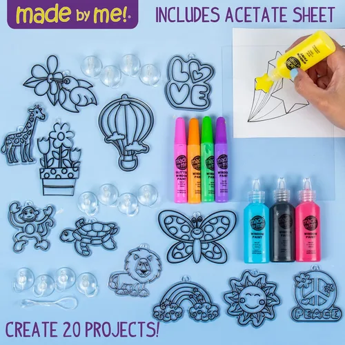Miniatura 2 de Made By Me Crea tu propio arte de ventana, pinta tus propios atrapasueños, idea de manualidades DIY, kits de manualidades para niños, manualidades