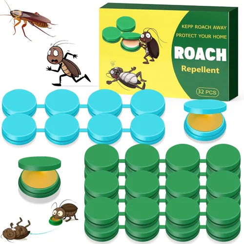 32 paquetes de cebo en gel para cucarachas, repelente de cucarachas eficaz y gel para la eliminación rápida de nidos de cucarachas en interiores,