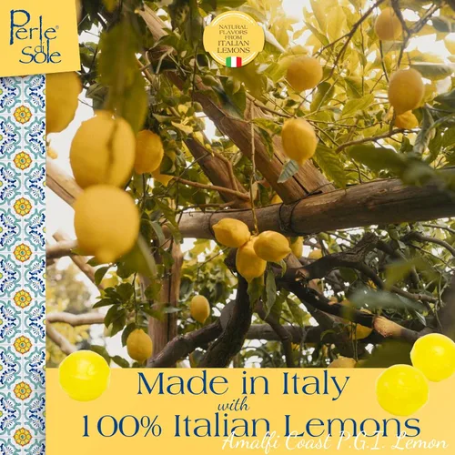 Miniatura 2 de Perle di Sole Gotas de caramelo de limón italiano, caramelo duro de limón envuelto individualmente, caramelos cítricos gaseosos y agrios