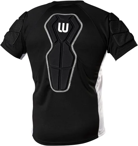 Miniatura 2 de Winnwell Camisa de compresión acolchada para hombre, camiseta deportiva para fútbol, hockey, béisbol y paintball