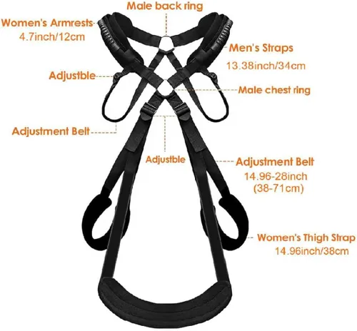 Miniatura 2 de Kit de sujeción de cama para tobillos y barra de muñeca, amarres sexuales debajo del colchón para correas de cama King S&M Bonage Rope Juego