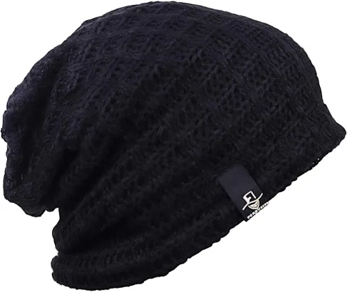 Miniatura 11 de FORBUSITE - Gorro holgado de punto para hombre, de gran tamaño, para verano e invierno B08