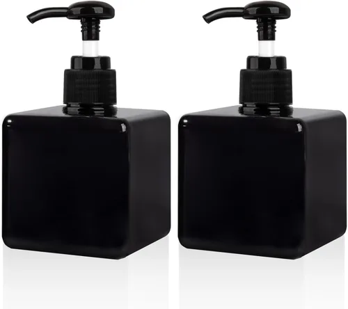 Dispensador de jabón de manos, botellas de plástico con bomba, dispensador de loción vacía recargable, contenedor de líquido para baño, cocina,