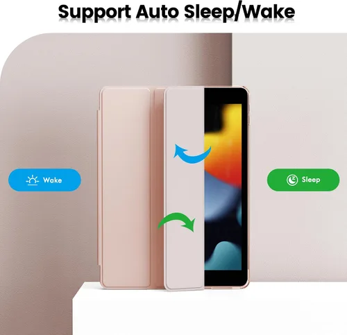Miniatura 5 de INFILAND Funda para iPad de 9ª generación 2021/iPad de 8ª generación 2020/iPad de 7ª generación 2019, funda protectora transparente de cristal