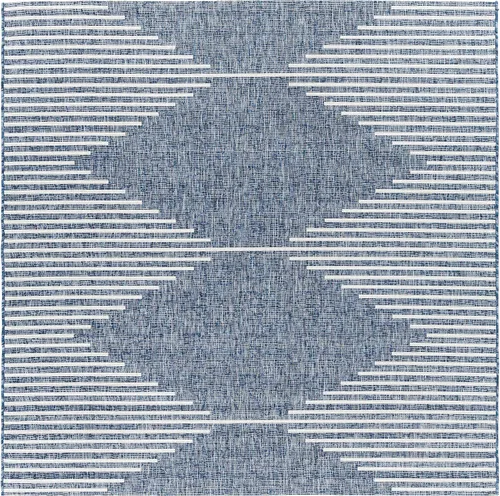 Miniatura 39 de Hauteloom Eris - Alfombra para exteriores, alfombra de patio para porche, exterior, alfombra impermeable, geométrica, marrón, crema, beige, 2 x 2
