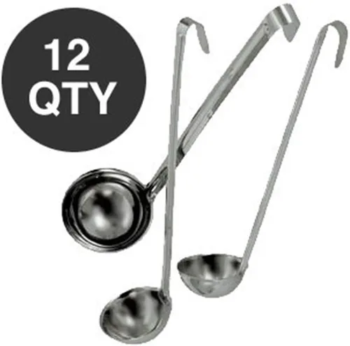 Miniatura 2 de DOZEN 1 OZ SOPA LADLE CON MANGO DE 10.5" - AL POR MAYOR
