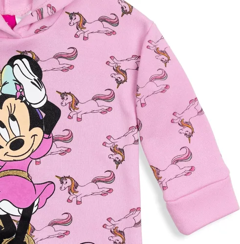 Miniatura 6 de Disney Minnie Mouse - Conjunto de sudadera con capucha y pantalones de vellón para bebés y niñas pequeñas Rojo