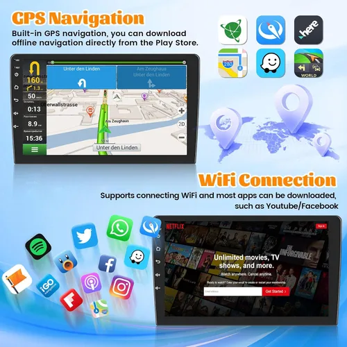 Miniatura 6 de Radio de coche WiFi de 5 GHz para Kia Soul 2014 2015 2016 2017 (A/C manual): [2G+64G] Actualización de pantalla táctil de 9 pulgadas para Kia Soul