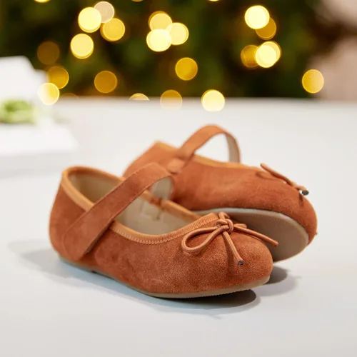 Miniatura 2 de Otter MOMO Zapatos planos de bailarina para niña con lazo decorativo ideales para llevar con vestido y combinan bien con flores para escuela fiestas