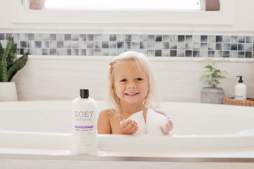 Miniatura 7 de Zoey Naturals - Baño de burbujas calmante de lavanda para niños y bebés, jabón hidratante sin lágrimas para niños pequeños con aloe y aceite
