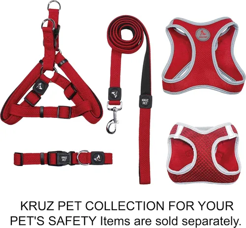 Miniatura 7 de Kruz Collar de perro para perros pequeños (ancho - 5/8 pulgadas, cuello - 8-12 pulgadas) banda ajustable para el cuello para mascotas con acolchado