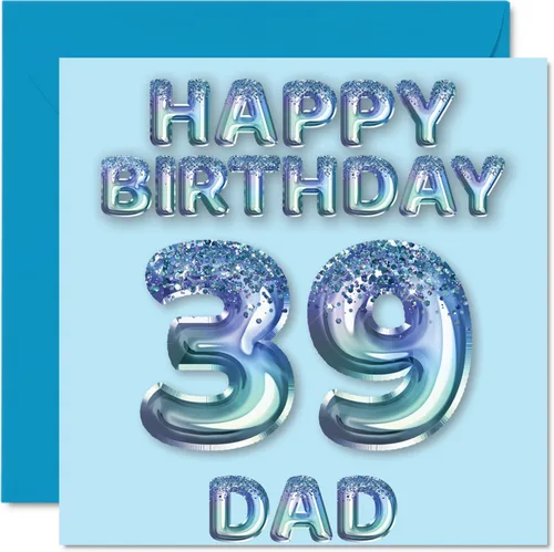 Miniatura 114 de Stuff4 Tarjeta de primer cumpleaños para niños, globo de fiesta con purpurina azul, tarjetas de feliz cumpleaños para niño de 1 año, nieto, hijo, 57