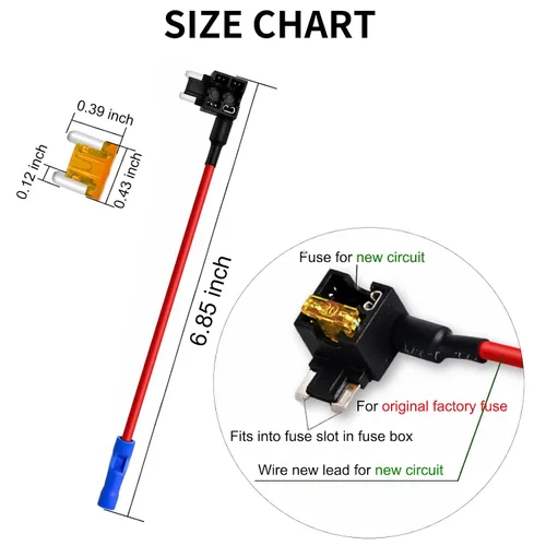 Miniatura 2 de MuHize Grifos de fusibles Micro2 – Adaptador de circuito adicional ATR de 12 V para caravana y automóvil, 5 fusibles 5A, diseño de doble ranura