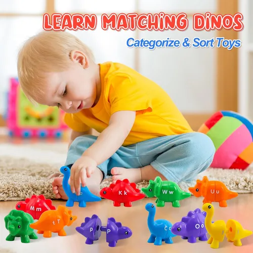 Miniatura 2 de Juguetes de aprendizaje Montessori para niños pequeños de 1 a 3, juguete de motricidad fina de letras coincidentes, juegos de alfabeto