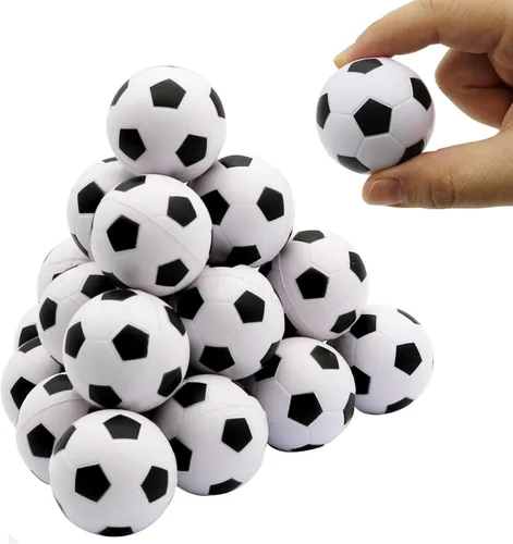 Miniatura 10 de 20 pelotas de espuma de 1.6 pulgadas para el estrés, pequeñas mini pelotas deportivas para apretar, regalos de fiesta de baloncesto para niños
