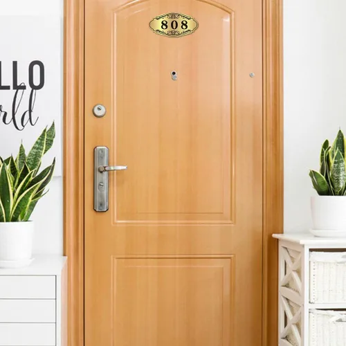 Miniatura 4 de Placa personalizada para número de casa, placa de acrílico para puerta y habitación, para hogar, oficina, hotel, apartamento (3-5 números) - 7.9 x