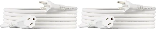 Miniatura 8 de Amazon Basics Cable de extensión, 13 amperios, 125 V, 20 pies, color negro, paquete de 2