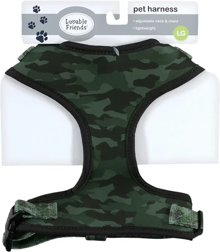 Miniatura 2 de Luvable Friends Arnés unisex para mascotas, camuflaje, pequeño