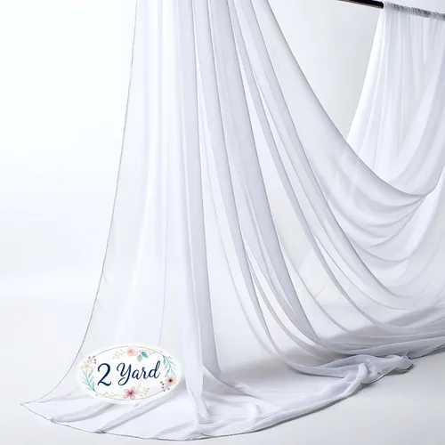New Star Fabrics Tela de gasa, material transparente continuo de 60 pulgadas de ancho (30 pies), 100% poliéster suave, ideal para bodas, fiestas,