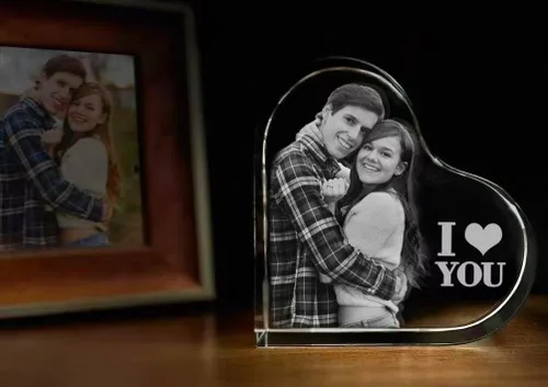 Miniatura 8 de Foto de Cristal 3D, Regalo Personalizado de Navidad, Regalos de Imagen Personalizada con Tu Propia Foto para Navidad, Día del Padre, Cumpleaños