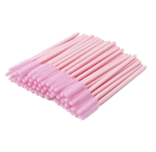 Miniatura 10 de Bihrtc - Paquete de 100 cepillos desechables de silicona para rímel de pestañas