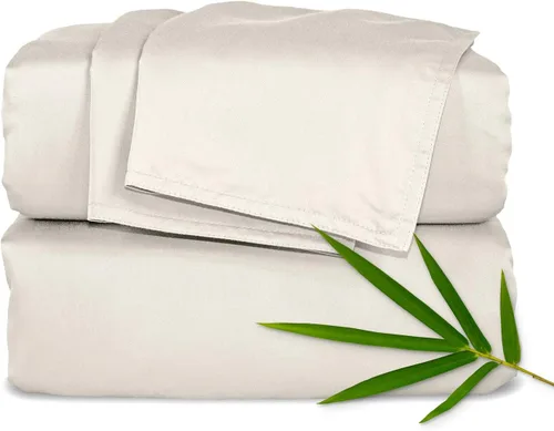 Miniatura 10 de Pure Bamboo Sábanas California King, Juego de Sábanas de Cama de Viscosa 100% Orgánica Genuina Derivada de Bambú, Suave y Refrescante, Doble Abedul
