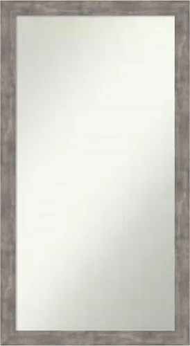 Miniatura 68 de Amanti Art Silver Bathroom Mirror for Over Sink, 24x49 Custom Made Marred Pewter Rectangle Vanity Mirror, Oversize Casual Wood Frame, Hangs Estaño