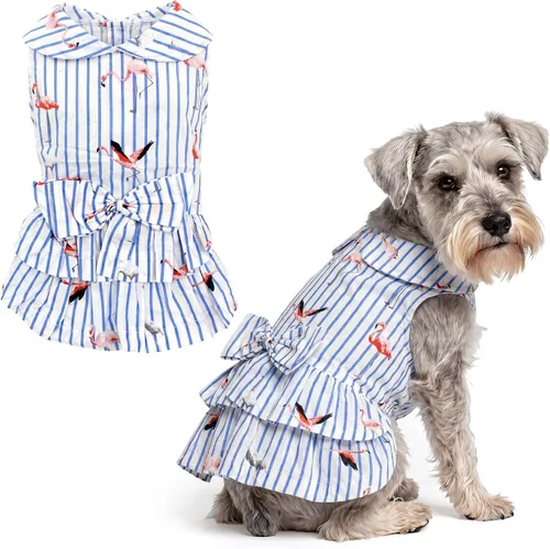 Miniatura 52 de Parisian Pet Chambray - Vestido para perro - Ligero sin mangas para perro, niña, talla XS Chambray en general