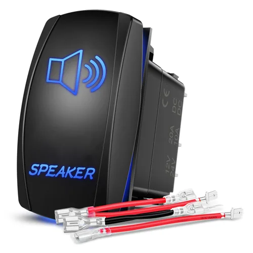 Miniatura 12 de Nilight - Interruptor basculante de compresor de aire con barra de luz LED, interruptores de 5 pines, láser encendido/apagado, interruptores SPST