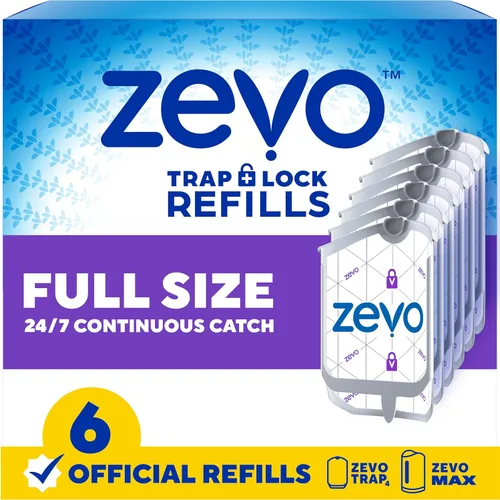 Miniatura 10 de Zevo Cartuchos de Recarga Oficiales para Trampa de Insectos Voladores - Compatible con la Trampa Zevo y la Trampa para Moscas de Interior MAX