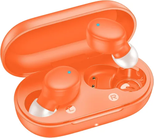 Miniatura 10 de kurdene Auriculares inalámbricos Bluetooth de 5.3 pulgadas, auriculares ligeros, sonido de graves profundos, micrófonos integrados, auriculares
