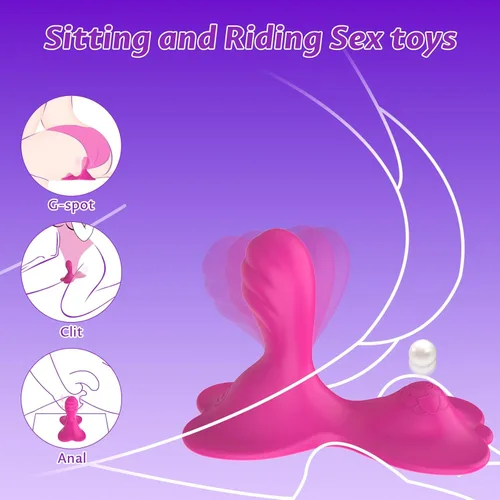 Miniatura 2 de Consolador de molienda para sentarse y pasear, vibrador anal de punto G de clítoris con 9+9 modos de vibración, juguetes para adultos, aplicación