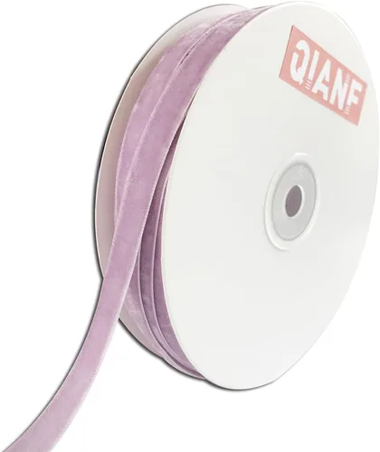Miniatura 38 de QIANF Cinta de terciopelo, carrete de 1 1/2 pulgadas por 25 yardas (rojo)