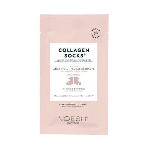 Miniatura 8 de VOESH Calcetines de colágeno, calcetines de colágeno para pies secos, paquete de 4, aceite de menta, reparación de talón agrietado, calcetines