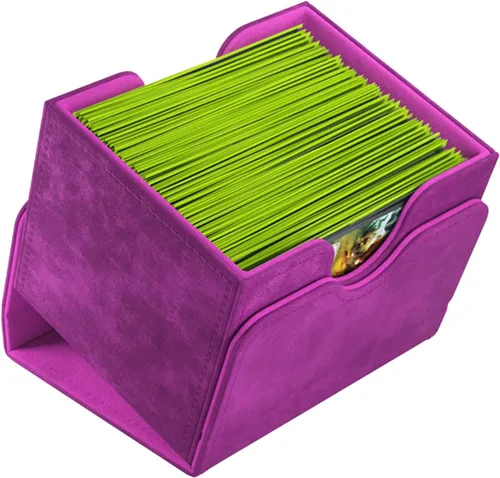 Miniatura 4 de GameGenic Caja de cubierta – Sidekick XL Púrpura 100CT – Almacenamiento de tarjetas TCG, OCG, CCG duradero y resistente – Compatible con Pokemon
