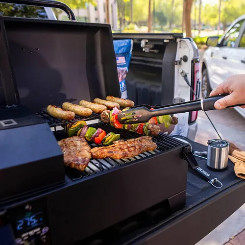 Miniatura 3 de PIT BOSS PB150PPG Parrilla de Pellets de Madera de Mesa, Negro - 11091