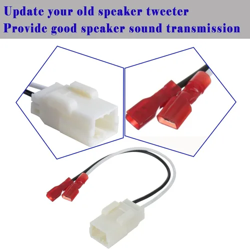 Miniatura 4 de Paquete de 4 adaptadores de arnés de cable de altavoz 72-6514 compatibles con Jeep Wrangler Chrysler Town & Country adaptador de arnés de altavoz