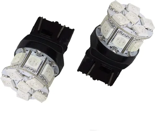Miniatura 4 de PA LED 2 piezas 13SMD T20 7443 azul auto LED bombilla 12V para señal de giro lateral marcador de parada luz trasera