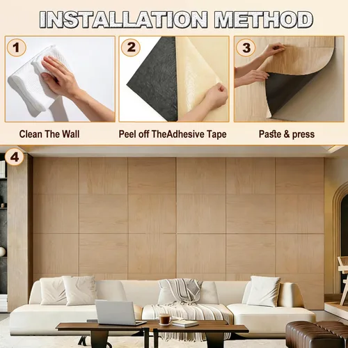 Miniatura 6 de Paneles de espuma a prueba de sonido para paredes: decoración de pared para despegar y pegar, paneles acústicos para decoración del hogar, paneles