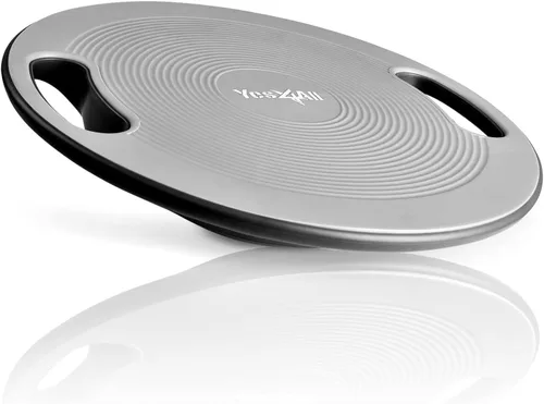 Miniatura 9 de Yes4All Wobble Balance Board, Plastic Stability Trainer with Handles for Standing Desk, Core Training & Home Gym Workout A. Azul cielo