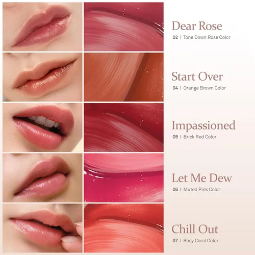 Miniatura 7 de hince Brillo labial para mejorar el estado de ánimo, bálsamo labial teñido natural para un rubor saludable de color, deslizamiento sin esfuerzo